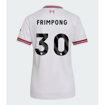 Liverpool Jeremie Frimpong #30 Maglia Gara Trasferta Repliche 2026-27 Donna Maniche Corte